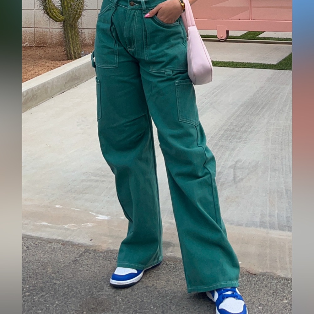 Lioness Forest Green Cargo Pants